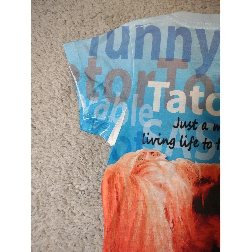 Noble Equestrian Shirt M Tatortot Miniature Horse Graphic Tshirt Vneck Short Slv - Picture 12 of 14